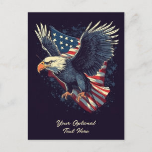 Anpassningsbar Text American Eagle Vykort