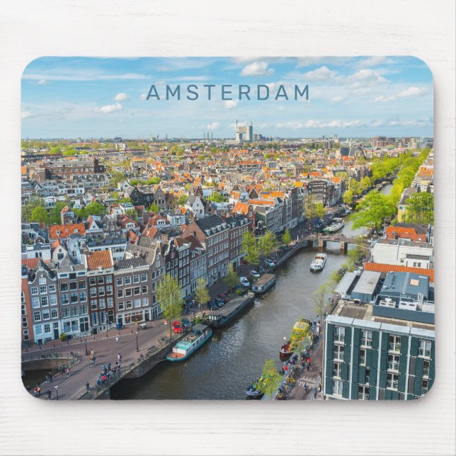 Anpassningsbar Text Amsterdam Musmatta (Framsidan)