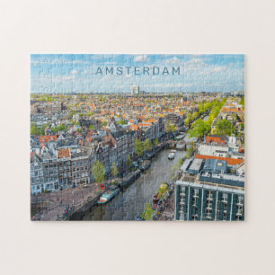 Anpassningsbar Text Amsterdam Pussel