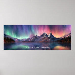 Anpassningsbar Text Aurora Borealis Poster