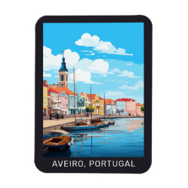 Anpassningsbar Text Aveiro Portugal Magnet