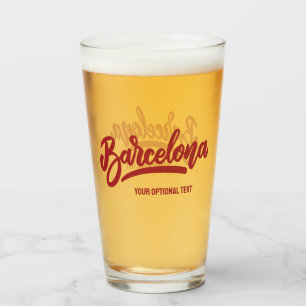 Anpassningsbar Text Barcelona Glaskopp
