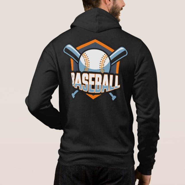 Anpassningsbar Text Baseball T Shirt (Baksida)