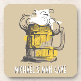 Anpassningsbar text Beer Ilustration underlägg upp