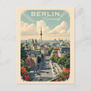 Anpassningsbar Text Berlin, Tyskland Vykort