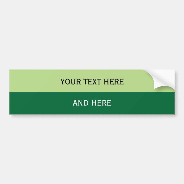 Anpassningsbar text, bild och bakgrund färg bildekal (Framsidan)