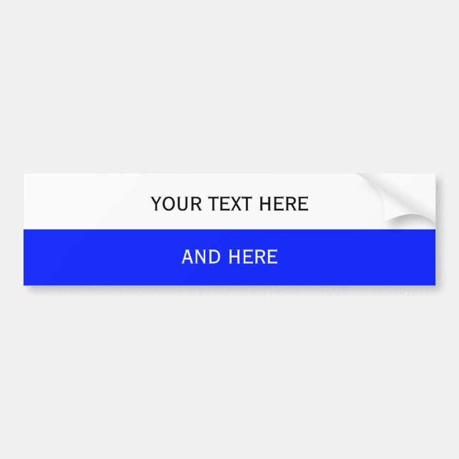 Anpassningsbar text, bild och bakgrund färg bildekal (Framsidan)