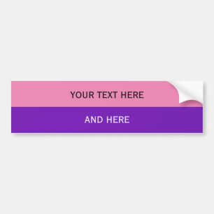 Anpassningsbar text, bild och bakgrund färg bildekal