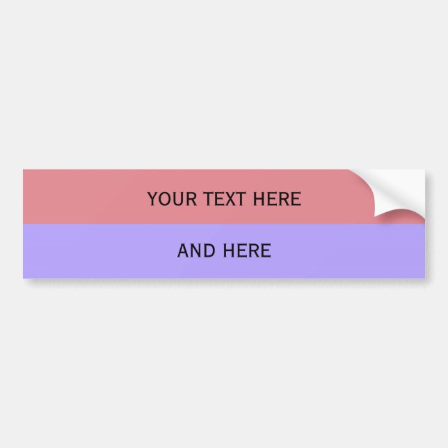 Anpassningsbar text, bild och bakgrund färg bildekal (Framsidan)