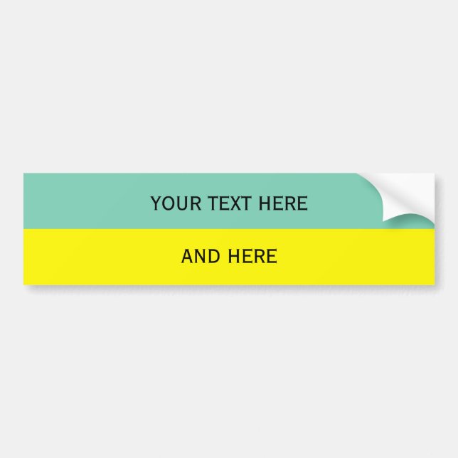 Anpassningsbar text, bild och bakgrund färg bildekal (Framsidan)