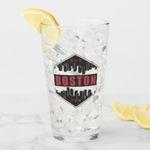 Anpassningsbar Text Boston Massachusetts Glaskopp