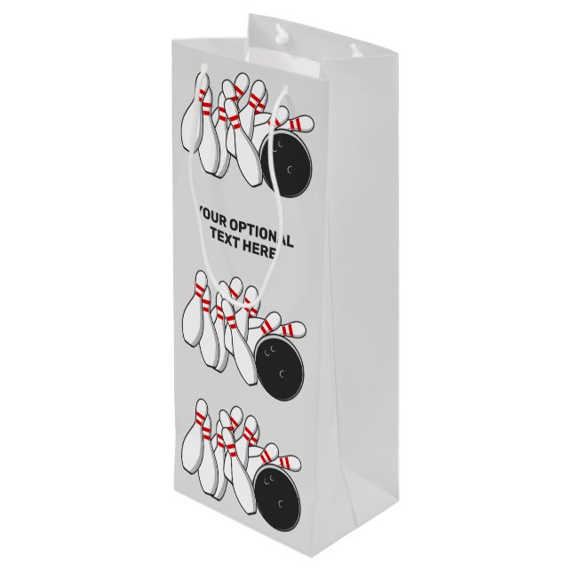 Anpassningsbar Text Bowling Strejka (Baksidan Vinklad)