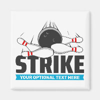 Anpassningsbar Text Bowling Strejka