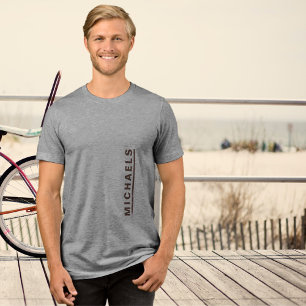 Anpassningsbar Text Brun grafik T-Shirt