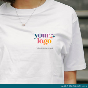 Anpassningsbar Text Business Promotional Logotyp T Shirt