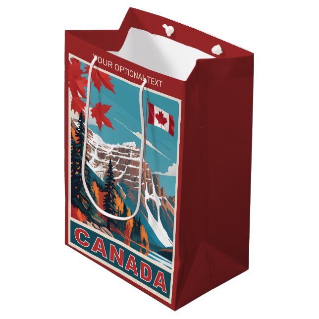 Anpassningsbar Text Canada Travel Poster (Framsidan Vinklad)