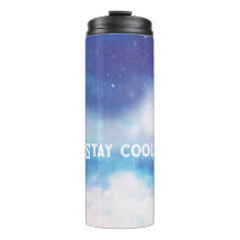 Anpassningsbar Text Celestial Blue Nebula Thermal