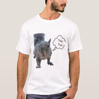 Anpassningsbar Text Cheeky Squirrel T Shirt