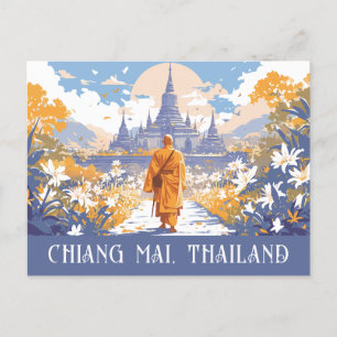 Anpassningsbar Text Chiang Mai Thailand Vykort