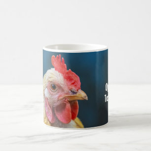 Anpassningsbar Text Chicken mugg