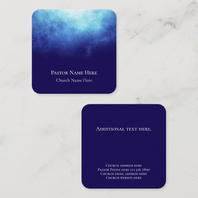 Anpassningsbar Text Christian Church Pastor Person (Fram/baksida)