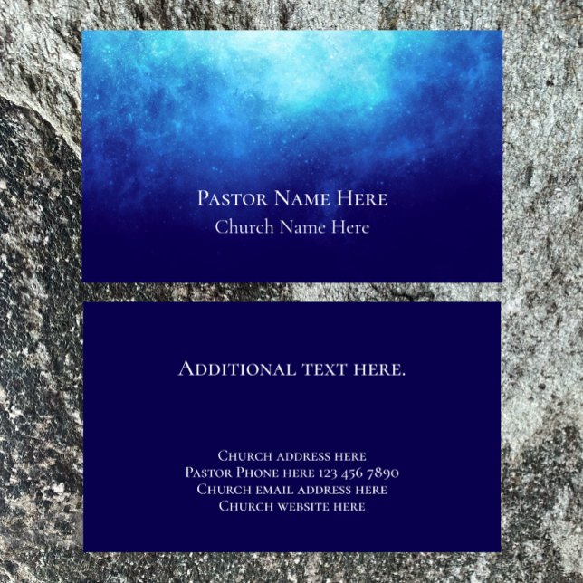 Anpassningsbar Text Christian Church Pastor Person Visitkort (Personalize this unique modern business card template. Edit text for your purposes.)