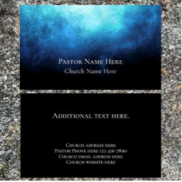 Anpassningsbar Text Christian Church Pastor Person Visitkort