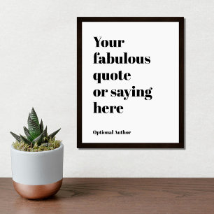 Anpassningsbar Text, citat, Sång Lyric Poster