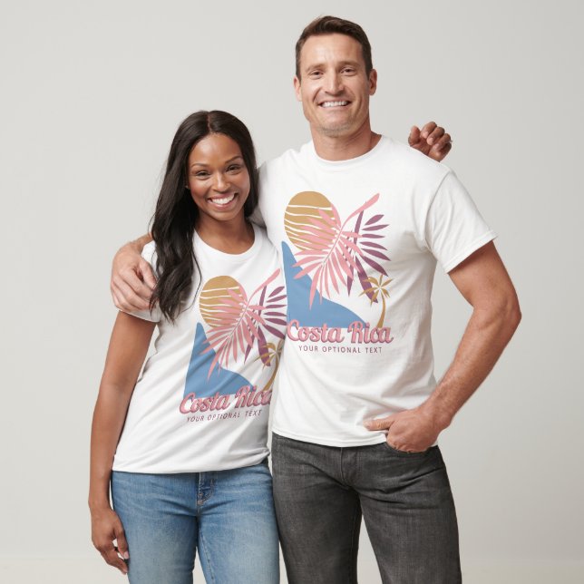 Anpassningsbar Text Costa Rica T Shirt (Unisex)