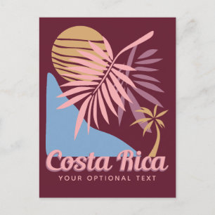 Anpassningsbar Text Costa Rica Vykort