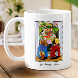 Anpassningsbar Text Cute Cat Art Älskare Kaffemugg