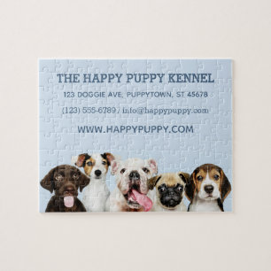 Anpassningsbar text Cute Puppes Pussel