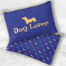 Anpassningsbar Text Dachshunds Blue Colorful Mönst