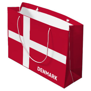 Anpassningsbar Text Danmark Flagga