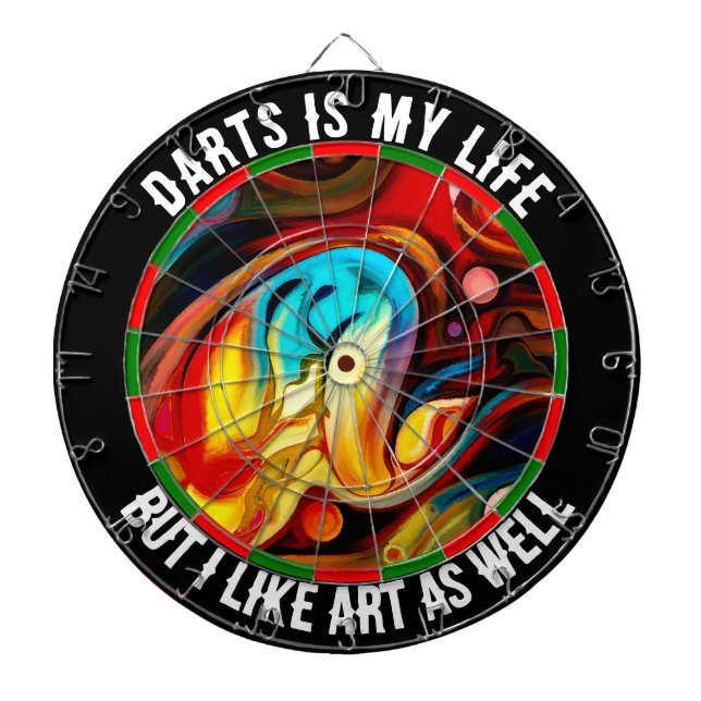 Anpassningsbar Text Darts board-moderkort Darttavla (Framsidan)