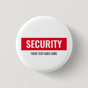 Anpassningsbar Text Design Security Template Round Knapp