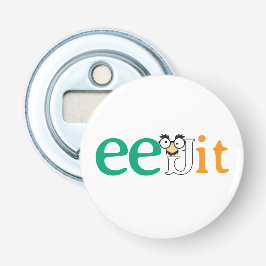 Anpassningsbar Text Eejit Ireland Flagga Färg Flasköppnare