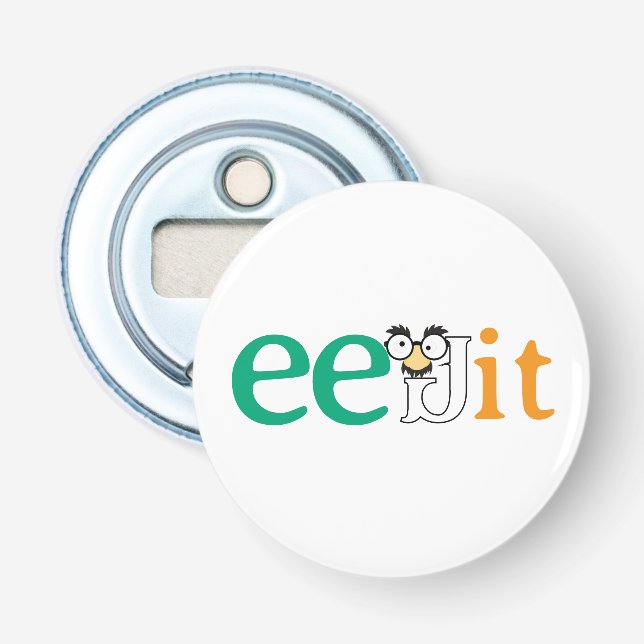 Anpassningsbar Text Eejit Ireland Flagga Färg Flasköppnare (Framsidan)