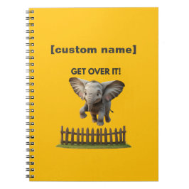 Anpassningsbar Text eller Namn flugande elefant Anteckningsbok