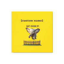 Anpassningsbar Text eller Namn flugande elefant