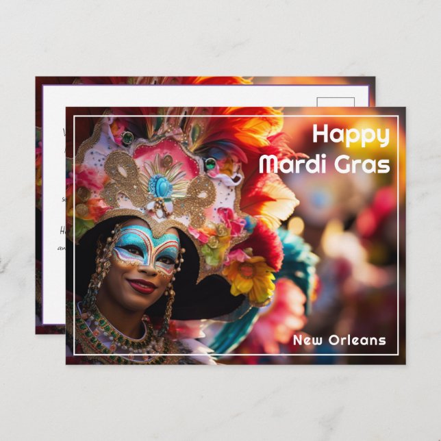 Anpassningsbar Text Enchanted Revelry Vykort (Fram/baksida)