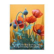 Anpassningsbar Text Enchanting Red poppies