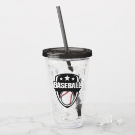 Anpassningsbar Text & Färg Baseball Take Away Mugg