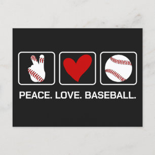 Anpassningsbar Text & Färg Baseball Vykort