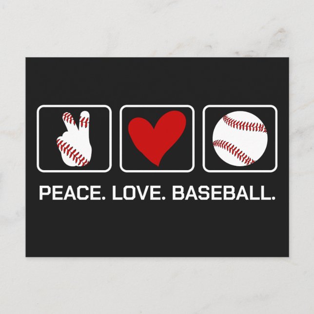 Anpassningsbar Text & Färg Baseball Vykort (Framsida)
