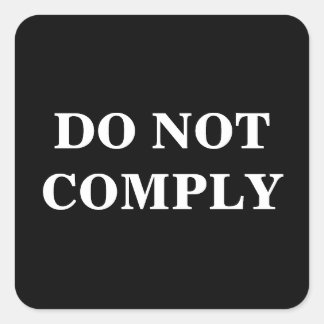 Anpassningsbar Text/Färg Black Pro-frihet uppfylle Fyrkantigt Klistermärke