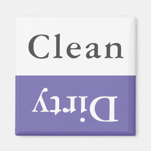 Anpassningsbar Text & Färg Clean Dirty Dishwasher  Magnet