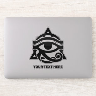 Anpassningsbar Text & Färg Öga av Horus Klistermärken