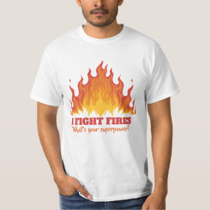 Anpassningsbar text FIREFIGHTER-skjortor T Shirt
