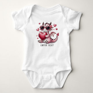 Anpassningsbar Text Flicka T-Rex Dino Kärlek T Shirt